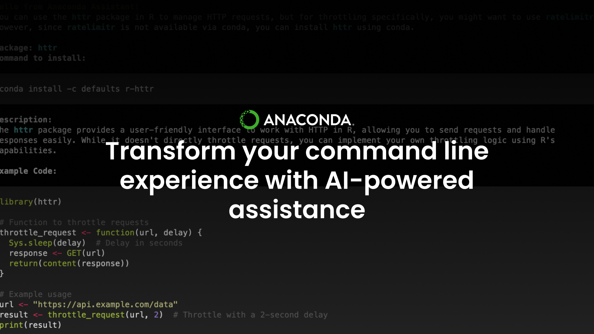 Transform your command line experience with Anaconda AI-powered assistance